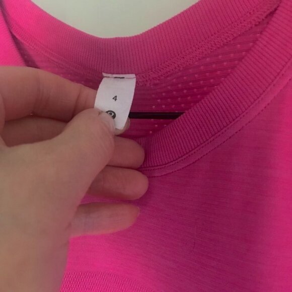 Lululemon Swiftly Breathe Muscle Tank Pink Lychee - Picture 8 of 13